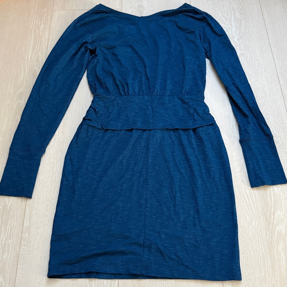 Toad&Co Long Sleeve Navy Dress - Picture 7 of 7